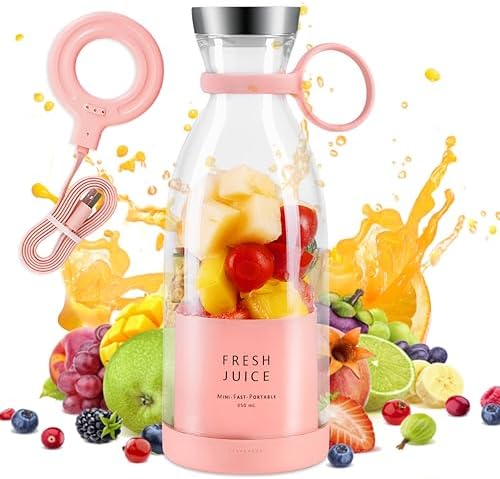 Portable Blender – USB Rechargeable, Powerful & Compact for Smoothies & Juices"