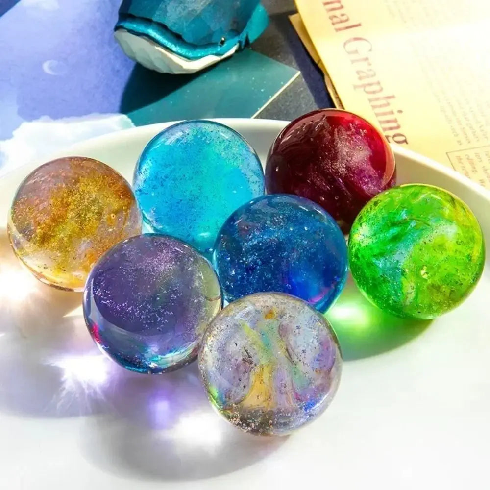 Luminous Planetary Glass Beads – Seven-Star Fantasy Night Light